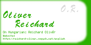 oliver reichard business card