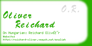 oliver reichard business card